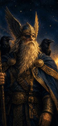 The allfather, Norse myths wallpaper